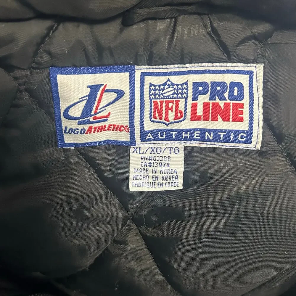 90s Vintage Pittsburgh Steelers Puffer Coat Logo Athletics ProLine Men's XL NFL